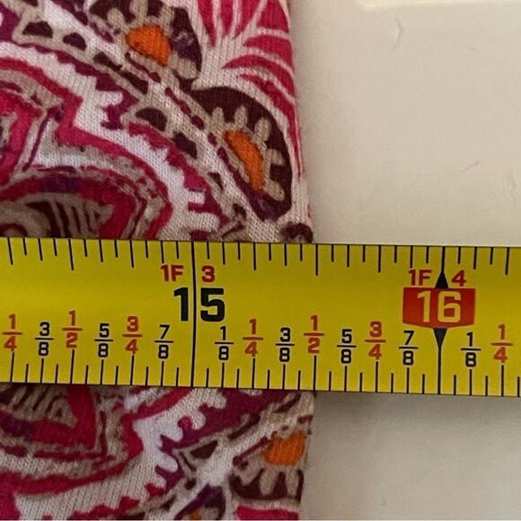 Prana Red & Orange Print Wrap Bodice GorpCore Athletic Dress NWOT Size M - Picture 14 of 15